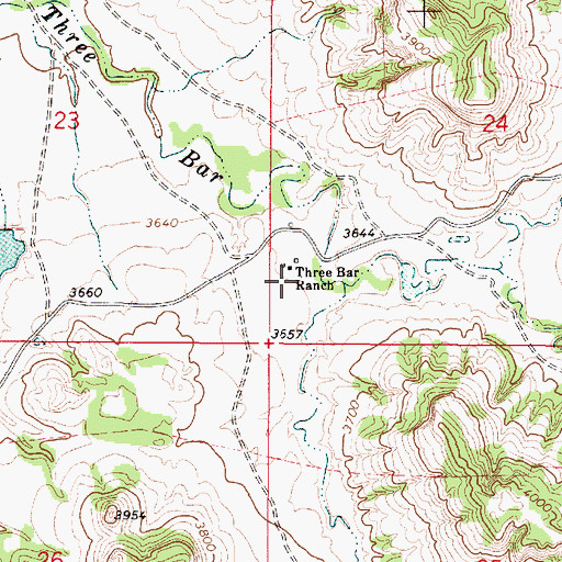 Topographic Map of 09S49E24CCBC01 Well, MT