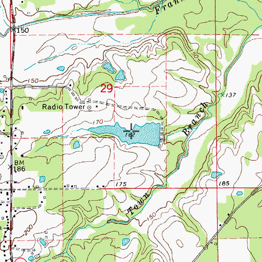 Topographic Map of Scott Lake, AR