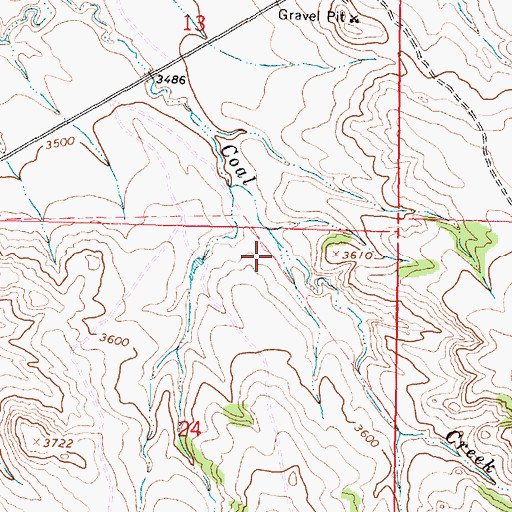 Topographic Map of 09S40E24ABAB02 Well, MT