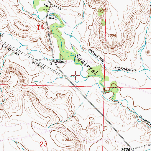 Topographic Map of 09S39E14DDCD02 Well, MT