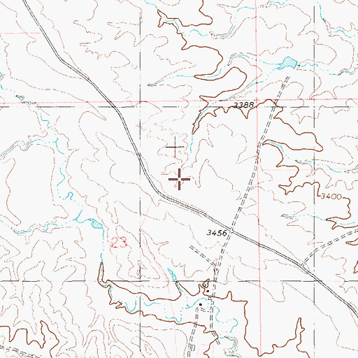 Topographic Map of 09S62E23DA__01 Well, MT