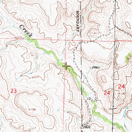Topographic Map of 09S38E24BCAC01 Well, MT