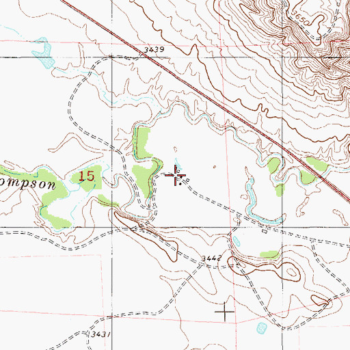 Topographic Map of 09S59E15ADCC01 Well, MT