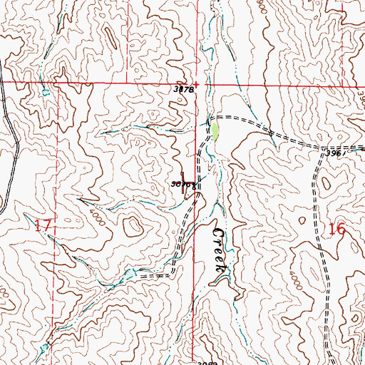 Topographic Map of 09S46E17ADAD01 Well, MT