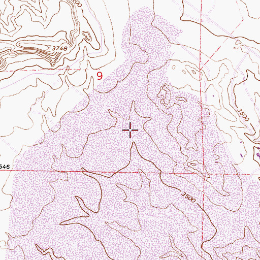 Topographic Map of 09S40E09DCAB02 Well, MT