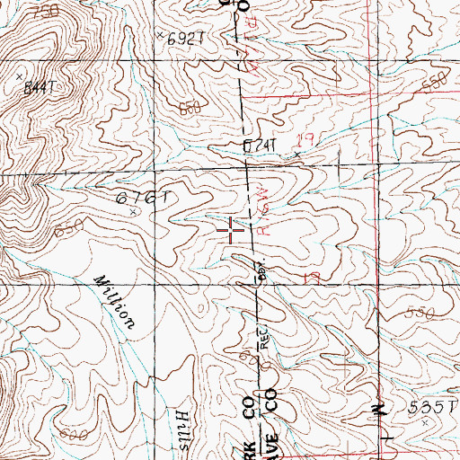 Topographic Map of Million Hills, AZ