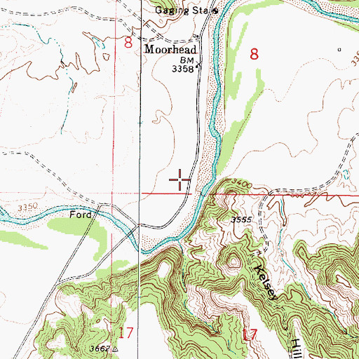 Topographic Map of 09S48E08CDB_01 Well, MT