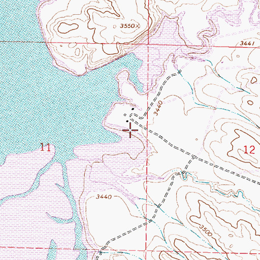 Topographic Map of 09S40E11ADDD01 Well, MT