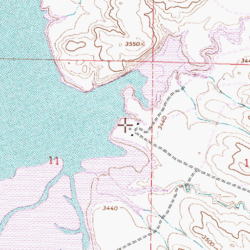 Topographic Map of 09S40E11ADAC01 Well, MT