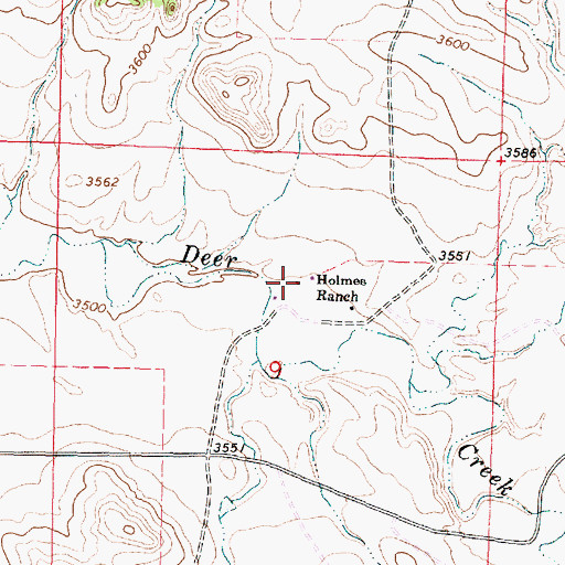 Topographic Map of 09S41E09ACBC01 Well, MT