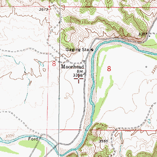 Topographic Map of 09S48E08CABC01 Well, MT