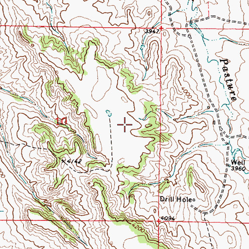 Topographic Map of 09S46E11BDCC02 Well, MT