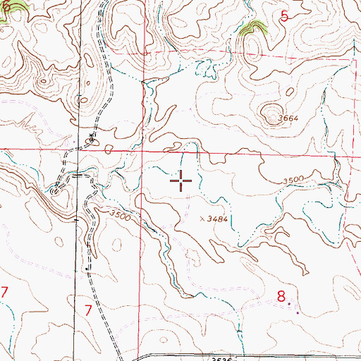 Topographic Map of 09S41E08BBAD01 Well, MT