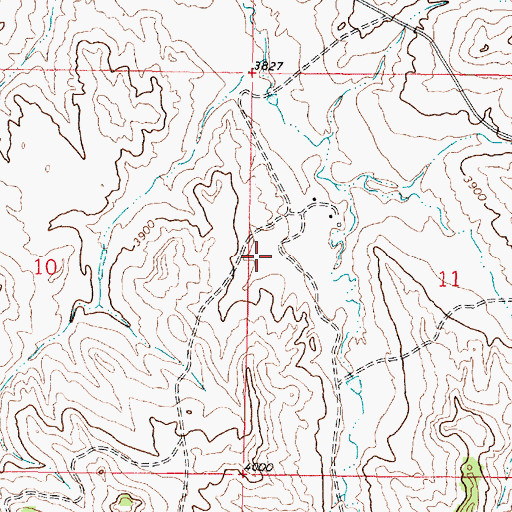 Topographic Map of 09S45E11BCCB01 Well, MT