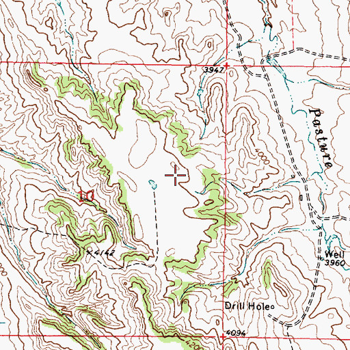 Topographic Map of 09S46E11BDCB02 Well, MT