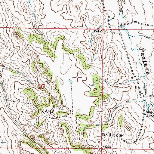 Topographic Map of 09S46E11BCDA01 Well, MT