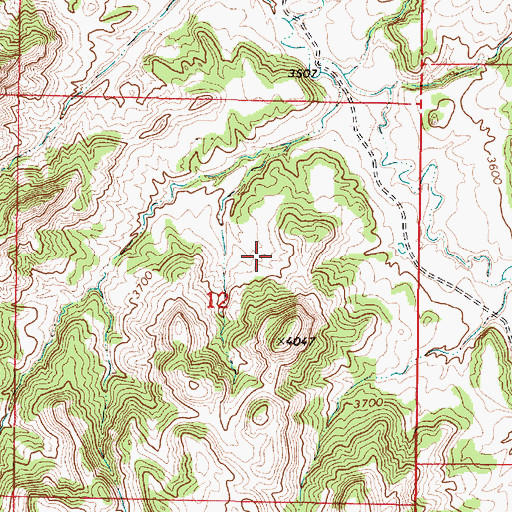 Topographic Map of 09S48E12AC__01 Well, MT