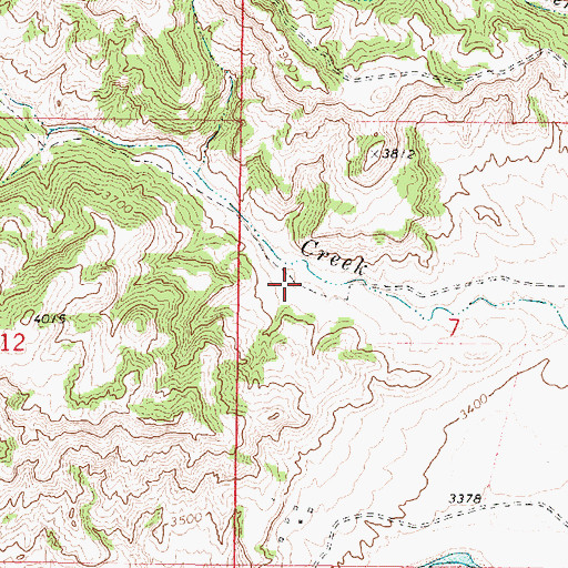 Topographic Map of 09S48E07BC__01 Well, MT