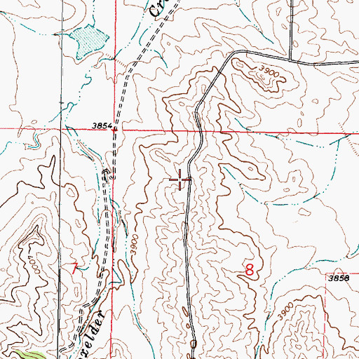 Topographic Map of 09S46E08BACB01 Well, MT