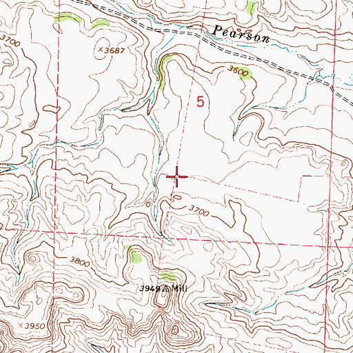 Topographic Map of 09S39E01CCBB01 Spring, MT