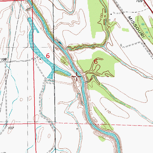 Topographic Map of Ball Lake Dam Number One, AR