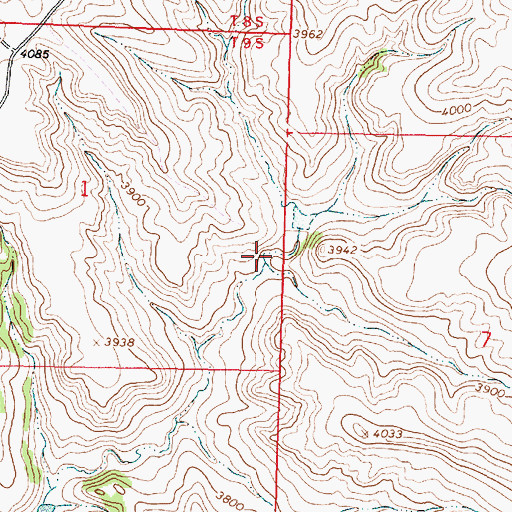 Topographic Map of 09S41E35DADD01 Well, MT