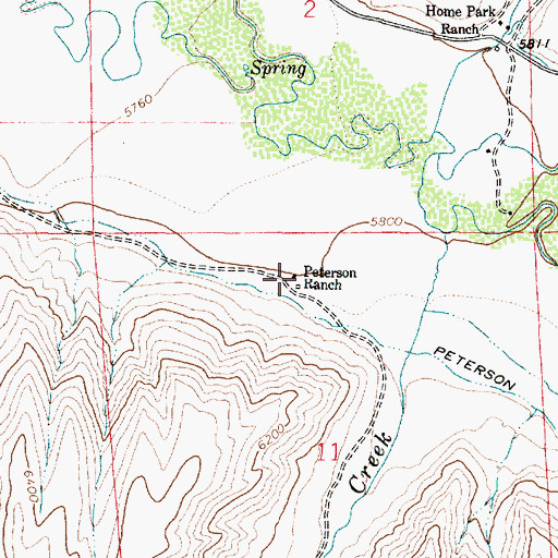 Topographic Map of 09S04W11BAAD01 Well, MT