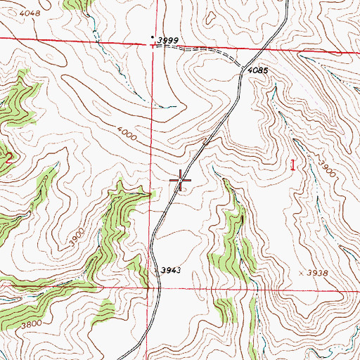 Topographic Map of 09S41E01CBAC01 Well, MT