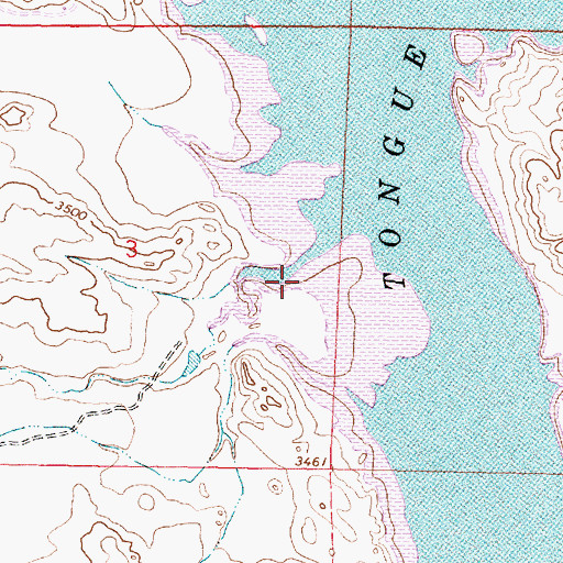 Topographic Map of 09S40E03DABA01 Well, MT