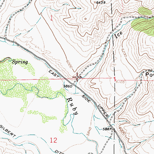 Topographic Map of 09S04W01DCDD01 Well, MT