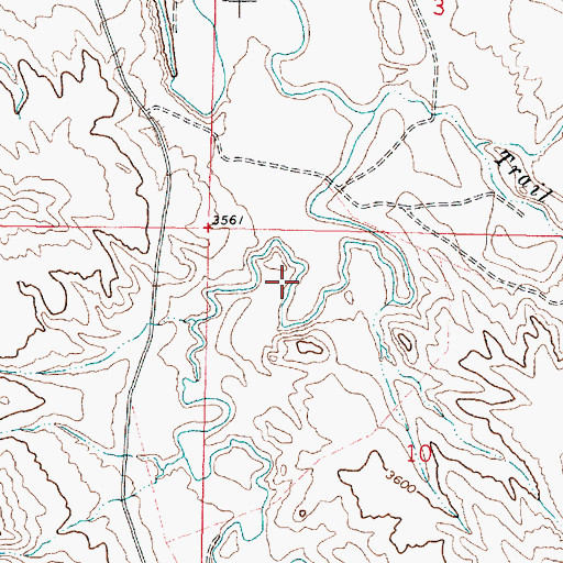 Topographic Map of 09S43E10BBAD01 Well, MT