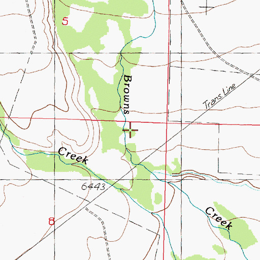 Topographic Map of 09S13W08AA__01 Well, MT