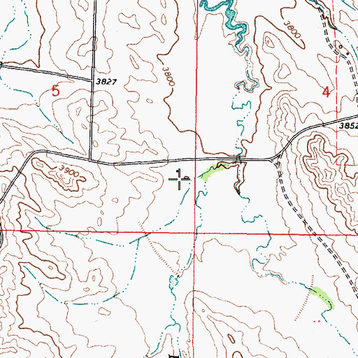 Topographic Map of 09S46E05DDAA02 Well, MT