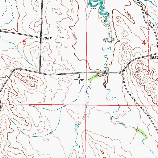 Topographic Map of 09S46E05DDAA01 Well, MT
