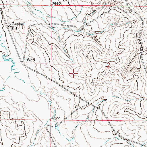 Topographic Map of 09S45E02CBAD01 Well, MT