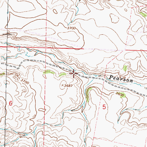 Topographic Map of 09S40E05BACC01 Well, MT