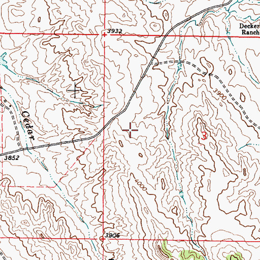 Topographic Map of 09S46E04ADDDO1 Well, MT