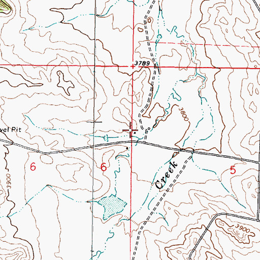 Topographic Map of 09S46E05BCCB01 Well, MT