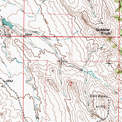 Topographic Map of 09S46E02BDAB01 Spring, MT