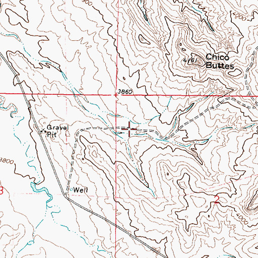 Topographic Map of 09S45E02BBCA01 Well, MT