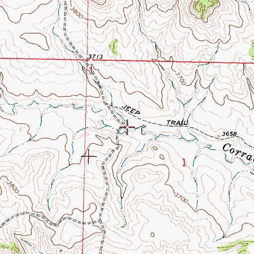 Topographic Map of 09S42E01BCAD03 Well, MT