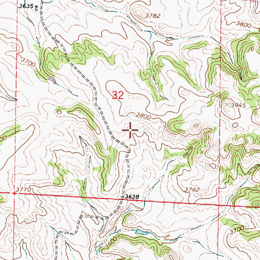 Topographic Map of 09S41E05DCBD02 Well, MT