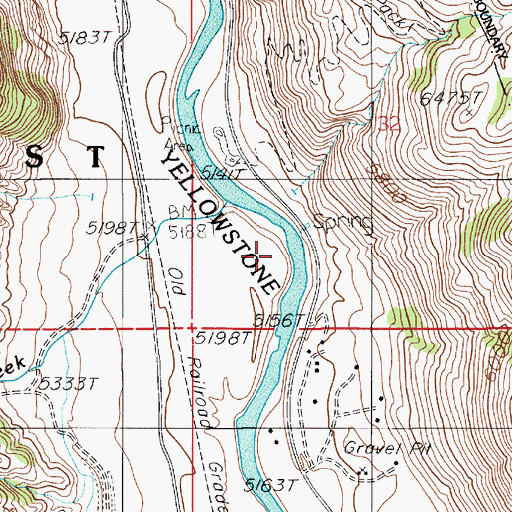 Topographic Map of 08S08E32CCAD01 Well, MT