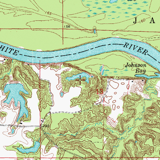 Topographic Map of McGauhey Lake Dam, AR