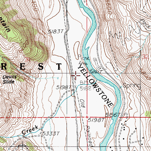 Topographic Map of 08S08E31DADA01 Well, MT