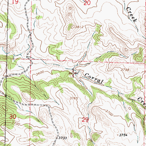 Topographic Map of 08S41E29BAAC01 Well, MT