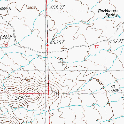 Topographic Map of Millsite Canyon, AZ