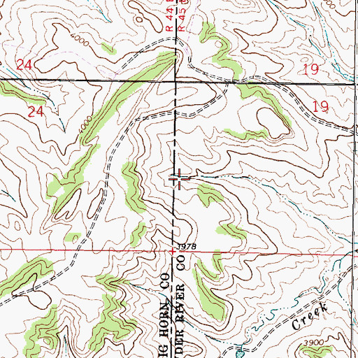 Topographic Map of 08S45E19CBCC01 Spring, MT