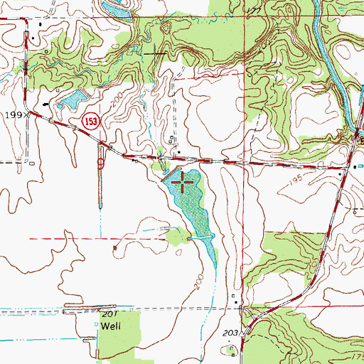 Topographic Map of McGraw Lake Dam, AR