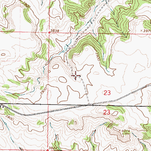 Topographic Map of 08S42E23BDBC01 Well, MT